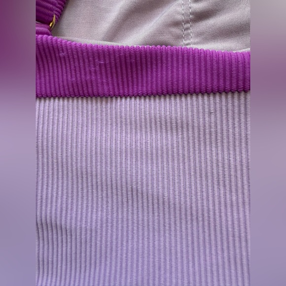 NEW - Beach Riot - Calista Striped One Piece - LAVENDER VIOLET COLORBLOCK - Picture 6 of 9